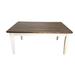 Ezekiel and Stearns Essex Solid Wood Dining Table Wood in Brown/Gray/White | 30 H x 66 W x 34 D in | Wayfair ESSX-TBLE-66