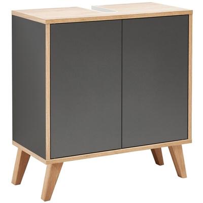 Fackelmann - finn Badmöbel Set 2 Teile / Waschbeckenunterschrank mit Push-to-Open / 4 Holzfüße / Image