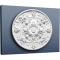 Stuckrosette Stuck Orac Decor R24 Luxxus Rosette Profil Wand Classic Dekor Element weiß Hochwertig