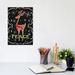 East Urban Home Peace on Earth Deer by Andi Metz - Wrapped Canvas Graphic Art Canvas in Green | 12 H x 8 W x 0.75 D in | Wayfair