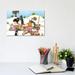 East Urban Home Pussycat Beach by Jamie Morath - Wrapped Canvas Painting Canvas | 8 H x 12 W x 0.75 D in | Wayfair 26BD25F6BF3C406E85B8E6F4F574352A