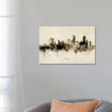 East Urban Home Boston Massachusetts Skyline by Michael Tompsett - Wrapped Canvas Graphic Art Canvas | 18 H x 26 W x 1.5 D in | Wayfair