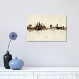 East Urban Home Tampa Florida Skyline by Michael Tompsett - Wrapped Canvas Graphic Art Canvas | 12 H x 18 W x 1.5 D in | Wayfair