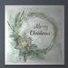 The Holiday Aisle® 'Merry Christmas Pine Wreath' Textual Art Canvas in Green | 10 H x 10 W x 1.5 D in | Wayfair CB832232E37541B282131D009594A3D7