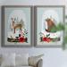 Redwood Rover Snow Globe Village III - 2 Piece Picture Frame Painting Print Set on Canvas Canvas, Solid Wood in White | 31.5 H x 47 W in | Wayfair