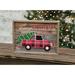 The Holiday Aisle® Christmas Truck Framed Sign Decorative Accent Wood in Brown | 10.25 H x 14 W in | Wayfair CCA1C1F0E53C44F08E09377DCD70997E