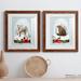 The Holiday Aisle® Snow Globe Village IIIPremium Framed Print - Ready To Hang Canvas/Paper, Solid Wood in White | 24 H x 36 W x 1.5 D in | Wayfair