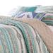 Foundry Select Delphine Fabric Reversible Quilt Set Cotton in Blue | Full Quilt + 2 Shams | Wayfair D34C43C359C4498DBB7BC7F863772971