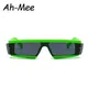 Lunettes de soleil carrées sans monture pour femmes Punk Vintage marque vert noir lunettes de