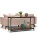 WYNDENHALL Rhonda SOLID MANGO WOOD and Metal 54 inch Wide Industrial Console Sofa Table - 54 W x 18 D x 30 H