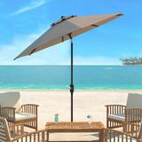 SAFAVIEH Ortega Aluminum Tilt and Crank 9-foot Patio Umbrella, Base Not Included