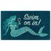 "Liora Manne Natura Swim On In Outdoor Mat Ocean 18""x30"" - Trans Ocean NTR12208104"