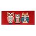 "Liora Manne Frontporch What A Hoot Indoor/Outdoor Rug Red 24""x60"" - Trans Ocean FTPR5457724"