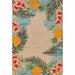 "Liora Manne Ravella Tropical Indoor/Outdoor Rug Neutral 7'6""x9'6"" - Trans Ocean RVL71228012"