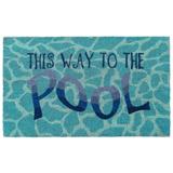 "Liora Manne Natura This Way To The Pool Outdoor Mat Water 18""x30"" - Trans Ocean NTR12220703"