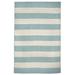 "Liora Manne Sorrento Rugby Stripe Indoor/Outdoor Rug Water 7'6""x9'6"" - Trans Ocean SRN71630293"