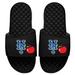 Youth ISlide Black New York Mets Local City Patch Design Slide Sandals