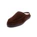 Wide Width Men's Microsuede Clog Slippers by KingSize in Brown (Size 14 W)