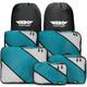 HERO Packing Cubes (5 Set) Luggage Organizers with 2 Laundry Bags, Teal, 5 Set