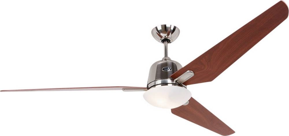 CasaFan Eco Aviatos 162 BN-KI Deckenventilator (Ø) 162 cm Flügelfarbe: Chrom (gebürstet) Gehäusefar Image