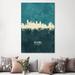 East Urban Home Baltimore Maryland Skyline by Michael Tompsett - Wrapped Canvas Painting Metal | 60 H x 40 W x 1.5 D in | Wayfair