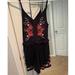 American Eagle Outfitters Pants & Jumpsuits | American Eagle Outfitters Embroidered Romper | Color: Black/Red | Size: S