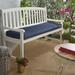 Breakwater Bay Canvas Granite Outdoor Sunbrella Seat Cushion in Blue/Black | 2 H in | Wayfair E9D8175F8AFD454898CF90565D850E4A