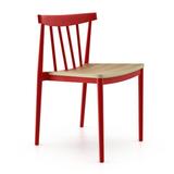 Red Barrel Studio® Bainbridge Slat Back Side Chair redPlastic/Acrylic | 30 H x 17 W x 20 D in | Wayfair E68A95BE976D4773BBC11EB857F26D29
