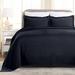 George Oliver Declin 100% Cotton All Season Basket Weave Bedspread/Coverlet Set Cotton Sateen in Blue/Navy | Wayfair