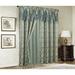 Rosdorf Park Segrest Solid Semi-Sheer Rod Pocket Single Curtain Panel Polyester in Green/Blue | 84 H in | Wayfair 8EFC1363B7E14CA1B3A5F4FC3214E627