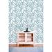 Wildon Home® Proberta Leaves Peel & Stick Wallpaper Roll Vinyl in Blue | 10.42' L x 25" W | Wayfair 2F39B993DE8A408488505522AF704BFC