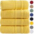 Wrought Studio™ Lytham 4 Piece Turkish Cotton Bath Towel Set Turkish Cotton in Orange/Yellow | 27 W in | Wayfair E686E2113DC14A328606EAC395FDA14C