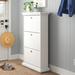 Wade Logan® Avry 21 Pair Shoe Storage Cabinet Manufactured Wood in White | 50.31 H x 30.63 W x 10.81 D in | Wayfair BCHH9105 41965052