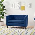 Modway Prospect Upholstered Fabric Loveseat Velvet | 29.5 H x 49 W x 28.5 D in | Wayfair EEI-2615-IVO