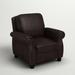 Three Posts™ Kettering 38.75" Wide Faux Leather Manual Club Recliner Faux Leather in Brown | 41.5 H x 38.75 W x 40.94 D in | Wayfair