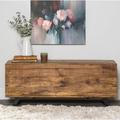 Birch Lane™ Dinora Lift Top Sled Coffee Table w/ Storage Wood/Solid Wood in Brown | 17 H x 46 W x 15 D in | Wayfair