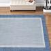 Blue 94 x 0.09 in Indoor/Outdoor Area Rug - Three Posts™ Dewolf Flatweave Rug, Polypropylene | 94 W x 0.09 D in | Wayfair