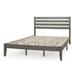 Straus Queen Solid Wood Low Profile Platform Bed Wood in Gray Laurel Foundry Modern Farmhouse® | 45.25 H x 63 W x 84.5 D in | Wayfair