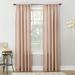 Wayfair Basics® Berwick Linen Blend Semi-Sheer Rod Pocket Curtain Panel Polyester/Linen in Pink/Brown | 95 H in 2C67EA2D81A74EF3B1B4EE69244CD316