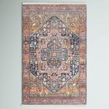 White 24 x 0.31 in Area Rug - Langley Street® Windmere Oriental Medallion Area Rug in Rust/Brick/Navy Polyester | 24 W x 0.31 D in | Wayfair