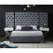 Everly Quinn Tufted Platform Bed Upholstered/Velvet in Gray | 64 H x 114 W x 86 D in | Wayfair 79C6B590D215463BA3598728026DFBB6
