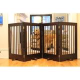 Tucker Murphy Pet™ Dewitt Free Standing Pet Gate Wood (a more stylish option) in Brown | 36 H x 84 W x 4 D in | Wayfair