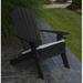 Highland Dunes Ashburt Plastic/Resin Folding Adirondack Chair Plastic/Resin in Black | 38 H x 33 W x 38 D in | Wayfair BCMH2252 42476233