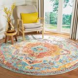 Blue/Green 108 x 0.25 in Indoor Area Rug - Bungalow Rose Haneul Oriental Teal/Orange Area Rug Polypropylene | 108 W x 0.25 D in | Wayfair