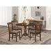 Alcott Hill® Deidamia 2 - Person Rubberwood Solid Wood Dining Set Wood/Upholstered in Brown | 30 H in | Wayfair E6D4D0F92C1C4246963AF654CC8E9C54