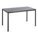 Latitude Run® Ostos 29.75" Dining Table Wood/Metal in Black | 29.75 H x 50.25 W x 27.75 D in | Wayfair E6D88164C2904E82A8856C79DFAFA1A8