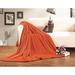 Charlton Home® Henrich All Season Super Plush Luxury Fleece Blanket Polyester in Orange | 90 W in | Wayfair EEGA1054 28441572