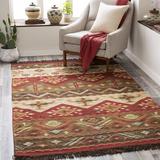 Brown/Red 108 x 0.01 in Area Rug - The Twillery Co.® Provincetown Southwestern Handmade Flatweave Multicolor Area Rug | 108 W x 0.01 D in | Wayfair