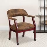 Conference Chair with Accent Nail Trim and Casters