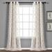 Lush Decor Avon Trellis Grommet Sheer Window Curtain Panel Pair